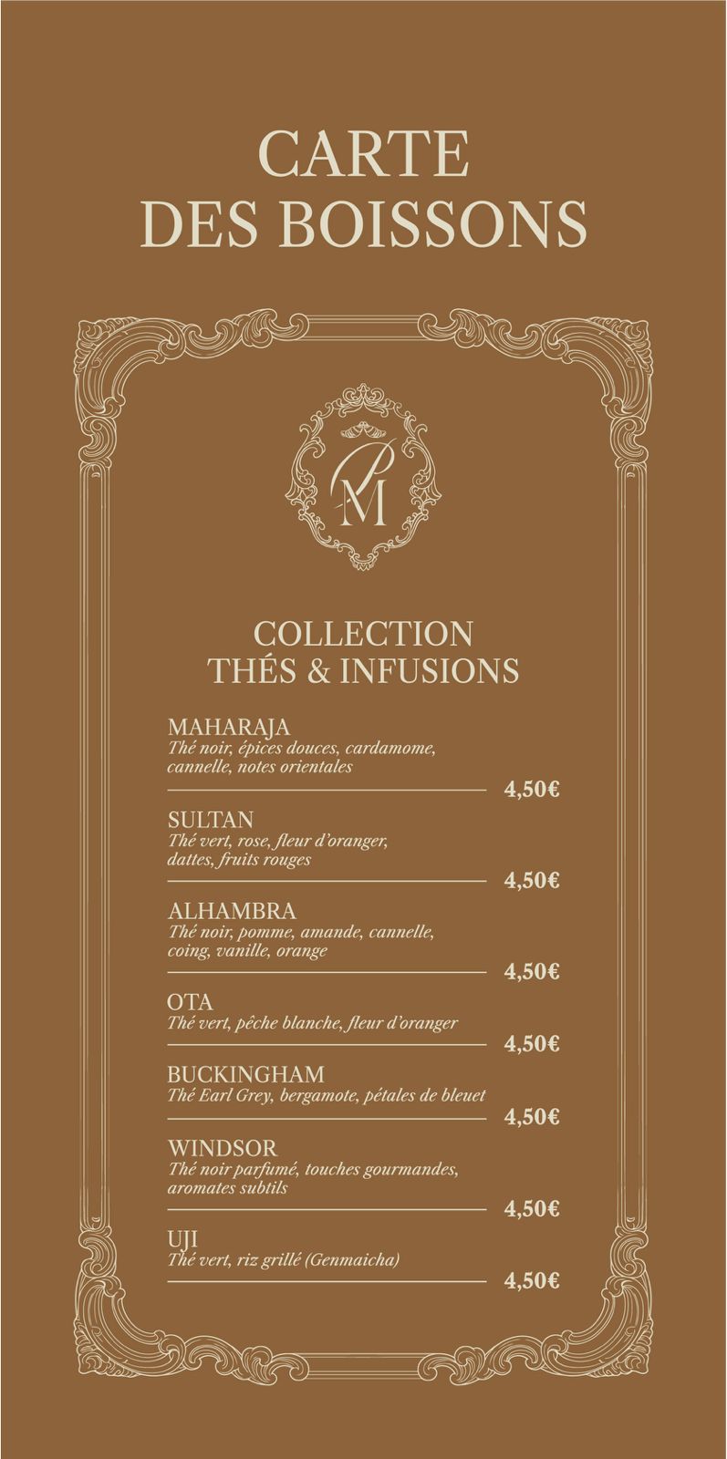 Palais Mahina — carte